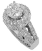 รูปย่อ 4.00 ct. TW Round Cut Diamond Engagement Ring in 14 kt. Pave Mount รูปที่3