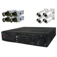 Clover Electronics PAC8515 Clover CDR1650, 4 HDC150, 4 Z570 with 16 CH DVR, 4 12V DC Camera and 4 130F Vari Focal Camera ( CCTV )