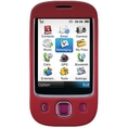 Amzer Rubberized Snap on Crystal Hard Case For T-Mobile Tap (Red) ( Amzer Mobile )