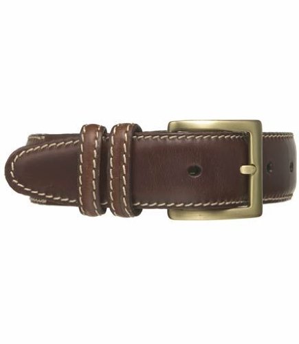 Contrast Stitch Casual Belt (leather belt ) รูปที่ 1