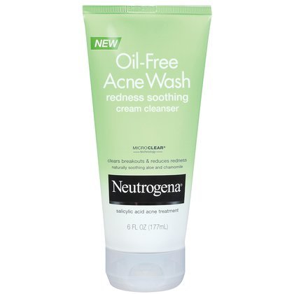 Neutrogena Oil-Free Acne Wash Redness Soothing Cream Cleanser-6 oz (Pack of 3) ( Cleansers  ) รูปที่ 1