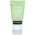 Neutrogena Oil-Free Acne Wash Redness Soothing Cream Cleanser-6 oz (Pack of 3) ( Cleansers  )