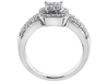 รูปย่อ Princess Cut Diamond Engagement Ring 1/2 Carat (ctw) in 14K White Gold (Certified) รูปที่2