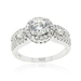รูปย่อ Sterling Silver CZ Bridal Engagement Ring รูปที่1