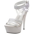 The Highest Heel Women's Crystal-25 Platform Sandal ( The Highest Heel ankle strap )