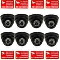 VideoSecu 8 Pack Outdoor Day Night Security Cameras, Wide View Angle Lens 1/3