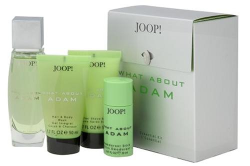 What About Adam By Joop! For Men. Set-edt Spray 2.5 Ounces & Deodorant Stick .67 Ounces & Shower Gel 1.7 Ounces & Aftershave Balm 1.7 Ounces ( Men's Fragance Set) รูปที่ 1
