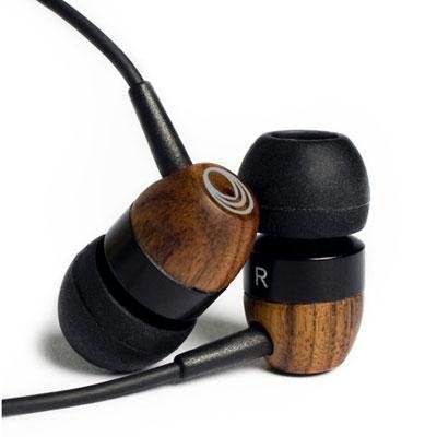 Thinksound ts01 10mm High Definition Passive Noise Isolating Wooden Headphone (Black/Chocolate) ( Thinksound Ear Bud Headphone ) รูปที่ 1