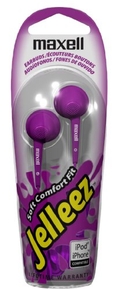 Maxell Jelleez 190525 Stereo EarBuds (Purple) ( Maxell Ear Bud Headphone )