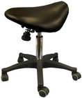Backless Stool with Saddle Seat and Seat Angle Adjustment Height Adjustment 