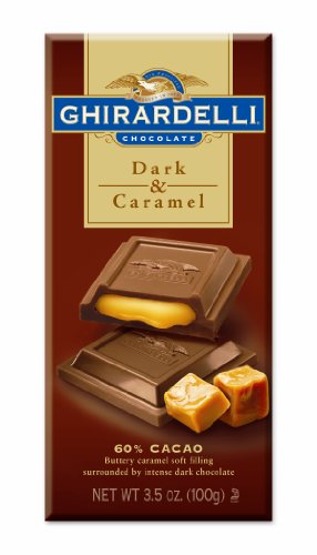 Ghirardelli Chocolate Dark & Caramel, 60% Cacao Dark with Caramel, 3.5-Ounce Bars (Pack of 6) ( Ghirardelli Chocolate ) รูปที่ 1