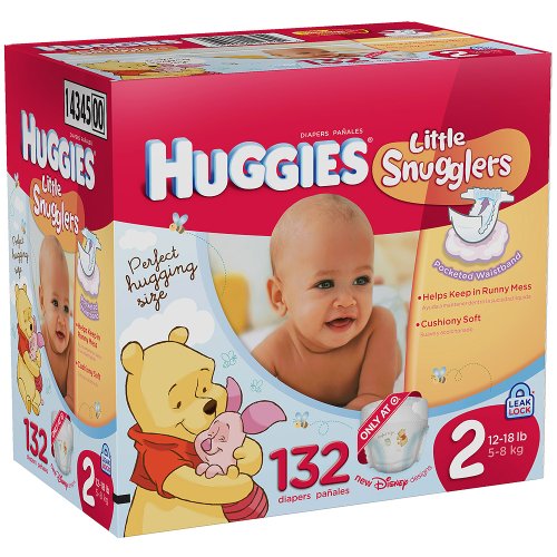 Huggies Little Snugglers Disney Design Diapers Value Pack - Size 2 (132 Count) ( Baby Diaper Huggies ) รูปที่ 1