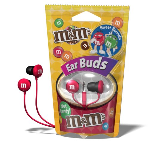 Maxell MMEB-R M&M'S Earbud, Red ( M&Ms Ear Bud Headphone ) รูปที่ 1