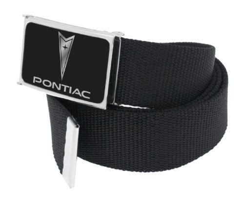 Brand New Unisex Web Belt W/ Chrome Licensed Pontiac Buckle  รูปที่ 1