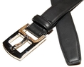 Polo Ralph Lauren Mens Leather Belt Black (100% Leather belt )