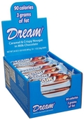 DreamCandy Caramel & Crispy Nougat Milk Chocolate Bar, 1-Ounce Bars (Pack of 24) ( Dream Candy Chocolate )