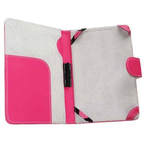 Neewer Leather Case Cover For Amazon Kindle 3 eBook Reader (MAGENTA) + 5x Clear Screen Protector (Kindle E book reader) รูปที่ 4