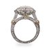 รูปย่อ Designer Inspired Oval Cut Diamond CZ Vintage Style Ring รูปที่2