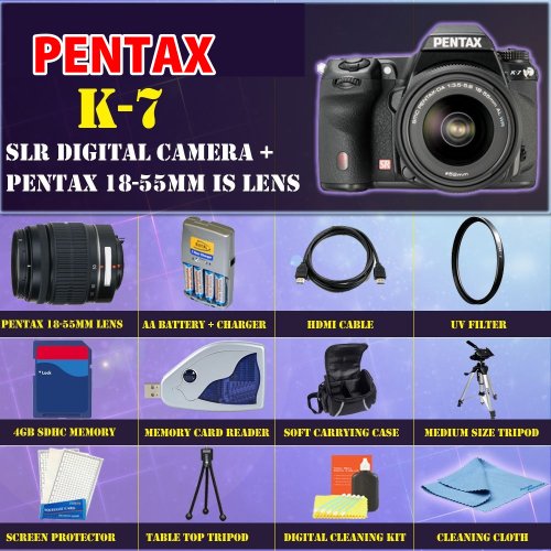 Review Pentax K-7 Digital SLR with Pentax 18-55mm Lens + SSE Premium Starter Accessory Package รูปที่ 1