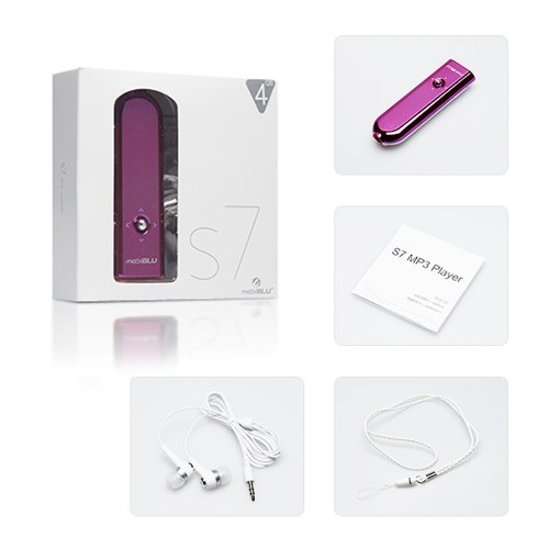 Latte S7 4 GB MP3 Player (Pink) ( mobiBLU Player ) รูปที่ 4
