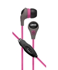 Siege Audio STEALTH V.2 Stereo Ear Buds with Mic (Gray/Magenta) ( SIEGE AUDIO Ear Bud Headphone )