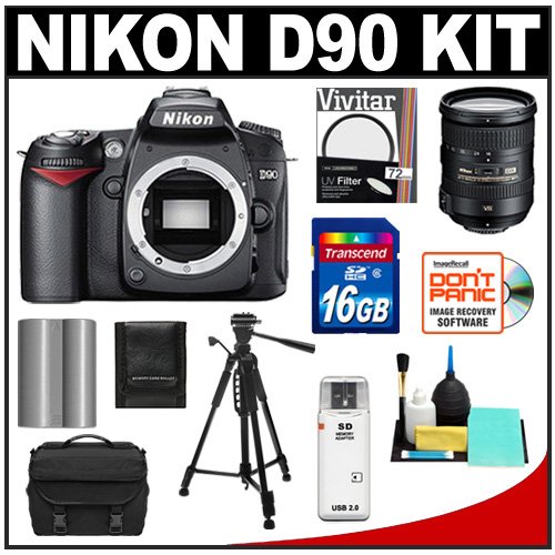 Review Nikon D90 Digital SLR Camera Body & 18-200mm VR II Lens with 16GB Card + Battery + 72mm Glass Filter + Case + Tripod + Accessory Kit รูปที่ 1