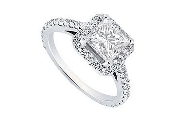 Diamond Engagement Ring : Platinum - 1.00 CT Diamonds รูปที่ 1