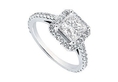 Diamond Engagement Ring : Platinum - 1.00 CT Diamonds
