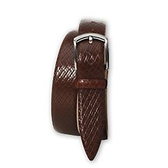 Woven Embossed Leather Belt (leather belt ) รูปที่ 1