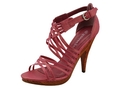 Reneeze MELODY-1 Pink Fabric Strappy Women High-Heels Dress Sandals-Pink ( Ankle Strap Sandal )