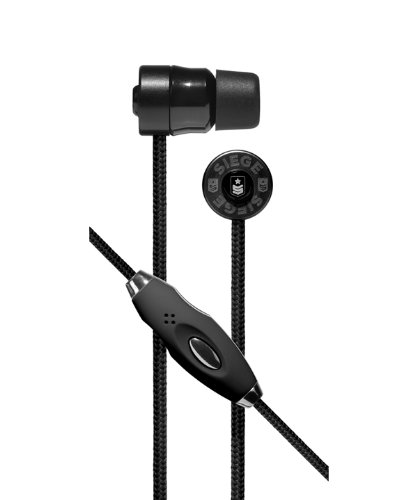 Siege Audio Alpha Stereo Ear Buds with Mic (Black) ( SIEGE AUDIO Ear Bud Headphone ) รูปที่ 1