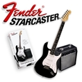 Fender Starcaster Strat Pack Electric Guitar with Amp and Accessories - Black ( Fender Starcaster guitar Kits ) )