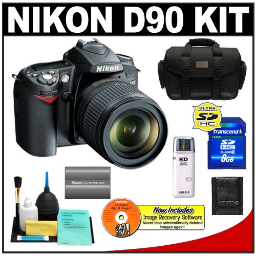 Review Nikon D90 Digital SLR Camera with 18-105mm AF-S DX VR Nikkor Lens [Outfit] + 8GB Card + EN-EL3e Battery + Case + Cameta Bonus Accessory Kit รูปที่ 1