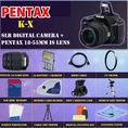 Review Pentax K-x Digital SLR (Black) with Pentax 18-55mm Lens + SSE Premium Starter Deluxe Carrying Case, Battery, Lens & Tripod Complete Accessories Package