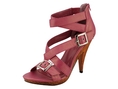 Reneeze MELODY-2 Pink Fabric Strappy Women High-Heels Dress Sandals-Pink ( Ankle Strap Sandal )