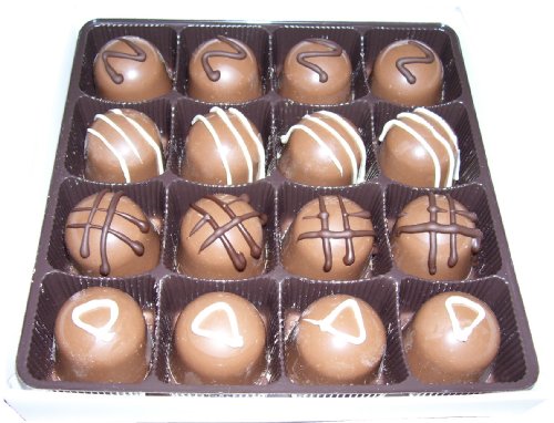 Milk Chocolate Artisan Selection Truffles 16 pcs ( The Marzipan House Chocolate Gifts ) รูปที่ 1
