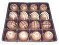 Milk Chocolate Artisan Selection Truffles 16 pcs ( The Marzipan House Chocolate Gifts )