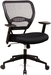 รูปย่อ Office Star 5500 Space Air Grid Mid-Back Swivel Chair, Black, 20-1/2w x 19-1/2d x 42h (Black) รูปที่2