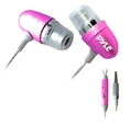 Pyle PIEHIP20P Ultra Slim In-Ear Earbud Stereo Headphones and Microphone for Cell Phone/iPhone 3G/iPod/MP3 Player (Pink) ( Pyle Ear Bud Headphone )