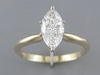 รูปย่อ 1.06CT MARQUISE DIAMOND SOLITAIRE RING EGL CERTIFIED รูปที่1