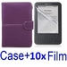 รูปย่อ Neewer Leather Case For Amazon Kindle 3 eBook Reader PURPLE + 10x SCREEN PROTECTOR (Kindle E book reader) รูปที่1