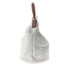 รูปย่อ Sofia C. Italian Designer Light Grey Reptile Embossed Leather Handbag รูปที่4
