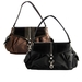 รูปย่อ Womens Faux Leather Rina Rich Complete Chic Shoulder Handbag Purse (different colors available) รูปที่1