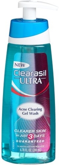 Clearasil Ultra Acne Clearing Gel Wash,  6.78-Ounces Bottles (Pack of 4) ( Cleansers  )
