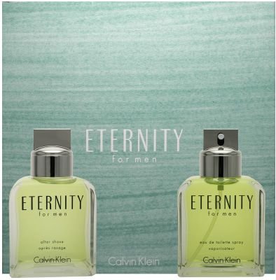 Eternity by Calvin Klein men 2 Piece Set 2 Piece Set 3.4 oz Eau de Toilette EDT Spray + 3.4 oz After Shave Splash ( Men's Fragance Set) รูปที่ 1