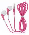 3.5mm Stereo In-Ear Dual Ear-Bud Earphone HS61 (Pink) for Hp computer ( CellularFactory Ear Bud Headphone ) รูปที่ 1