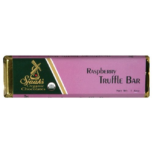 Sjaak's Organic Chocolate Bar, Raspberry Truffle, 1.6-Ounce Bars (Pack of 9) ( Sjaak's Chocolate ) รูปที่ 1