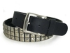 รูปย่อ Punk Rock Star Metal Silver Studded Black Leather Belt  รูปที่2