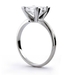 รูปย่อ 14k White Gold Princess Cut Solitaire Diamond Engagement Ring Band (HI, I1-I2, 0.50 carat) รูปที่2