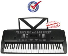 61 Keys Electronic Black Keyboard KB61 รูปที่ 1